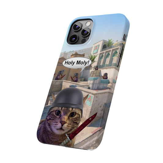 Axle "Fire in the Holy Moly" Slim Phone Case - Axle The Kitty